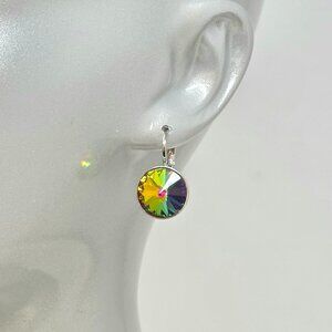 😍NEW RELEASE Vitral Medium Swarovski Rivoli Solitaire Earring